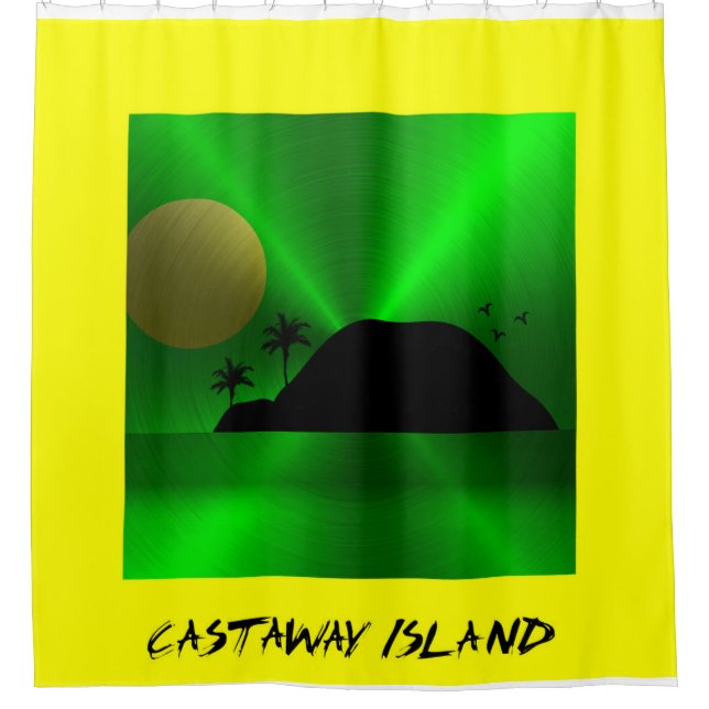 Castaway Island Shower Curtain (Front)