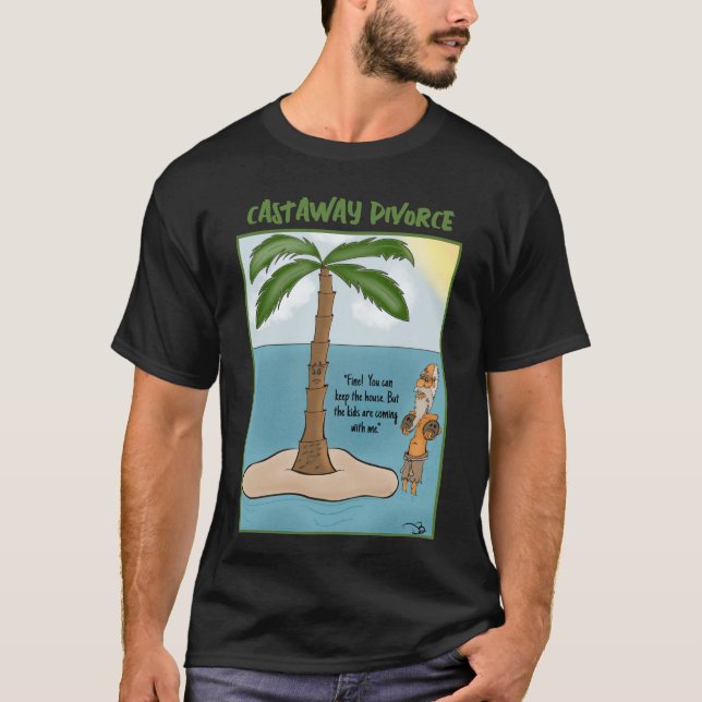 Castaway Men's Black T-Shirt (Front)