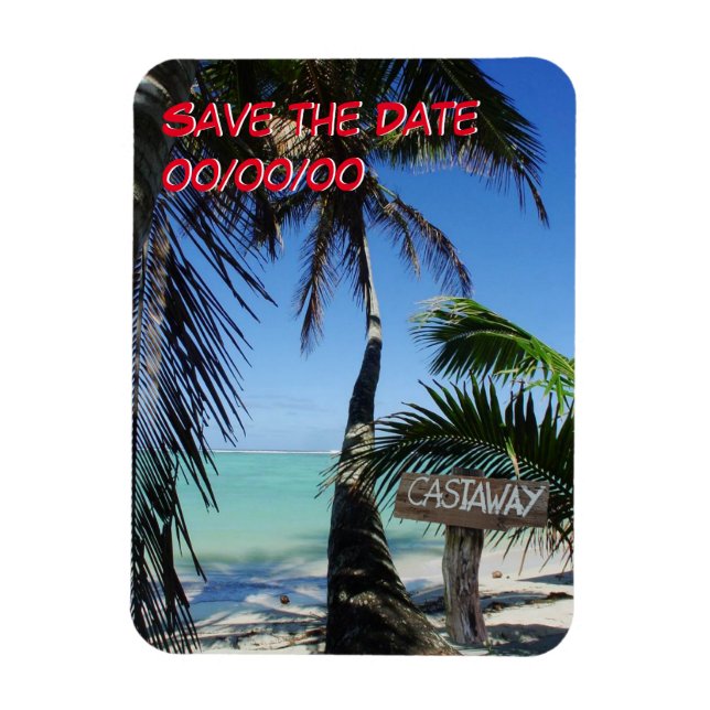 Castaway Party 2 Save-the-Date Magnet (Vertical)