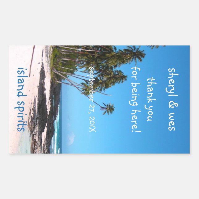 Castaway Wine Bottle Label Template (Front)