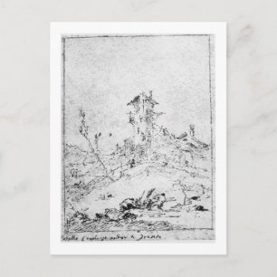 Castel Cogolo Per Andar a Trento (pen & ink on pap Postcard