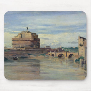 Castel Sant' Angelo and the River Tiber, Rome Mouse Mat