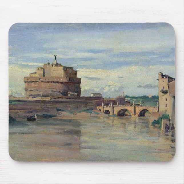 Castel Sant' Angelo and the River Tiber, Rome Mouse Mat (Front)