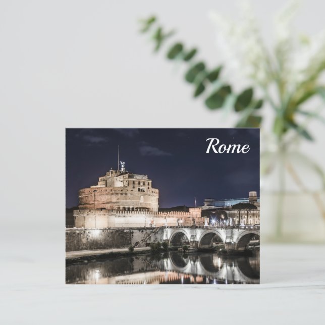 Castel Sant Angelo at night in Rome (Standing Front)
