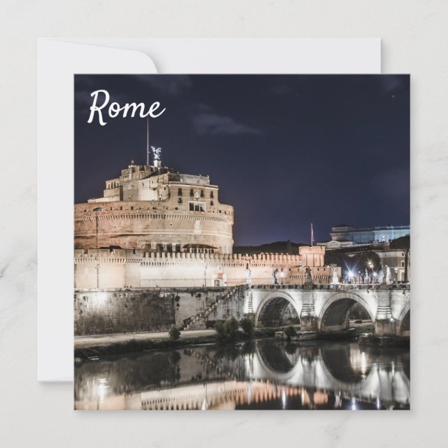 Castel Sant Angelo at night in Rome (Front)