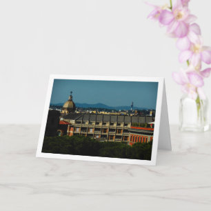 Castel Sant Angelo view of Parco Adriano, Rome Card