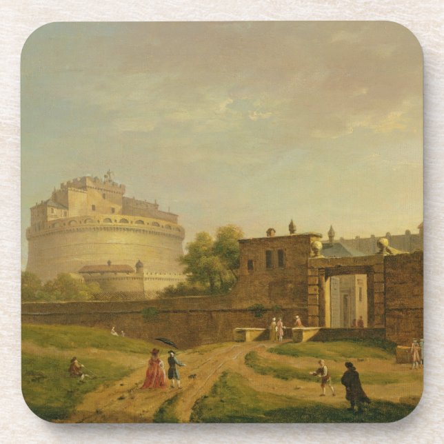 Castel Sant'Angelo, Rome, 1776 (oil on canvas) Coaster (Front)