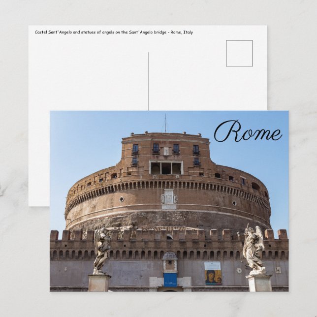Castel Sant'Angelo - Rome, Italy Postcard (Front/Back)