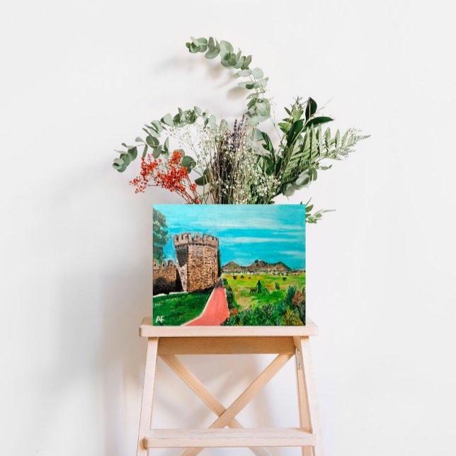 Castell de Benisanó Painting by Alfred Fox Canvas Print (Not Actual Size)