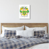 Castellanos Family Crest Canvas Print (Insitu(Bedroom))