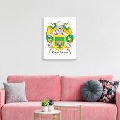 Castellanos Family Crest Canvas Print (Insitu(LivingRoom))