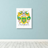 Castellanos Family Crest Canvas Print (Insitu(Wood Floor))