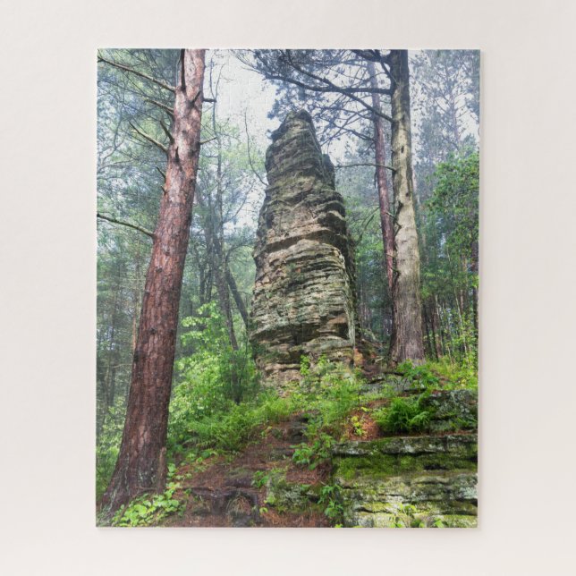 Castellated Mound in State Forest Jigsaw Puzzle (Vertical)