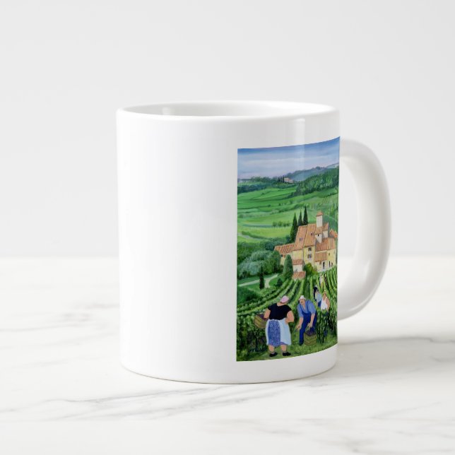 Castellina-in-Chianti Large Coffee Mug (Front Right)