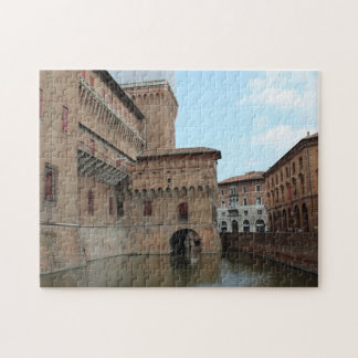 Castello e riflessi nel fossato - fotografia Pakif Jigsaw Puzzle