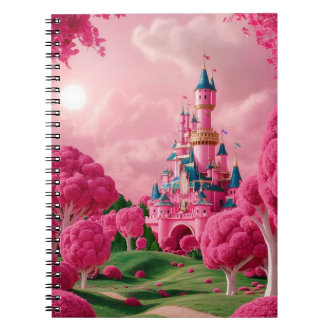 Castelo da linda criança Cinderela Notebook (Front)