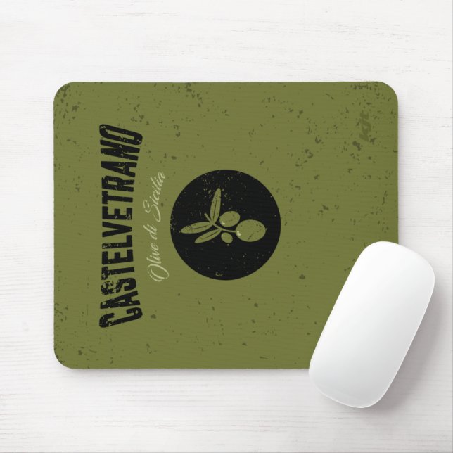 Castelvetrano Olives di Sicilia mouse pad (With Mouse)