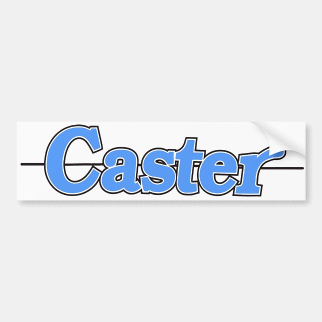 Caster Sticker Blue (Front)