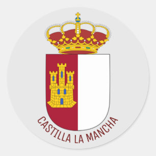 Castilla La Mancha coat of arms - Spain Classic Round Sticker