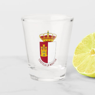 Castilla La Mancha coat of arms - Spain Shot Glass