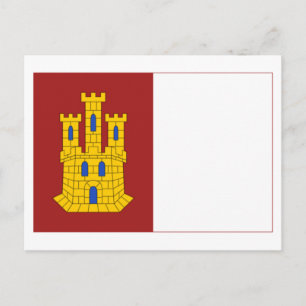 Castilla-La Mancha flag Postcard