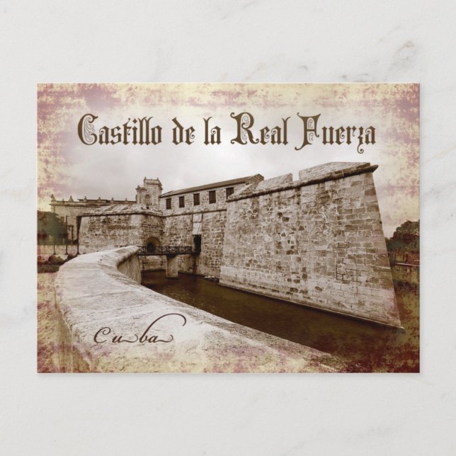 Castillo de la Real Fuerza, Havana, Cuba Postcard (Front)