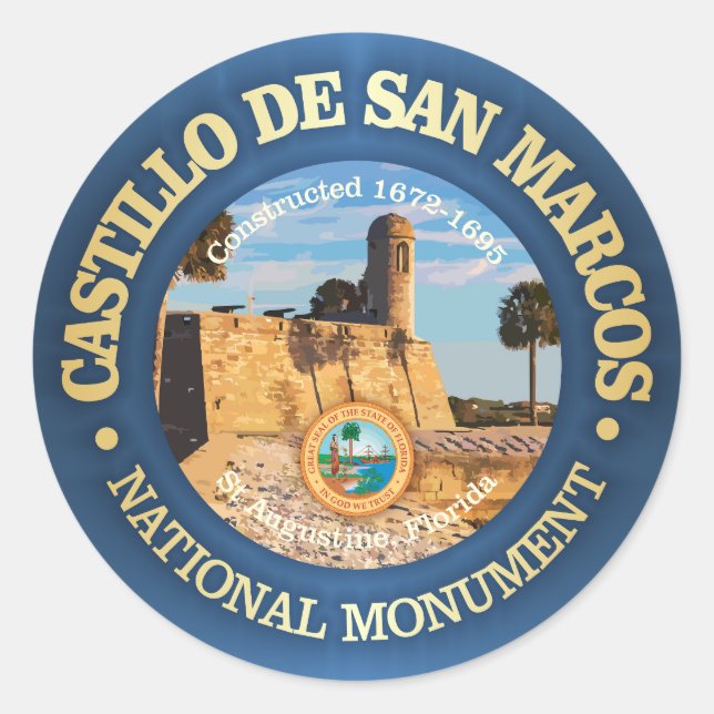 Castillo de San Marcos (NM) Classic Round Sticker (Front)