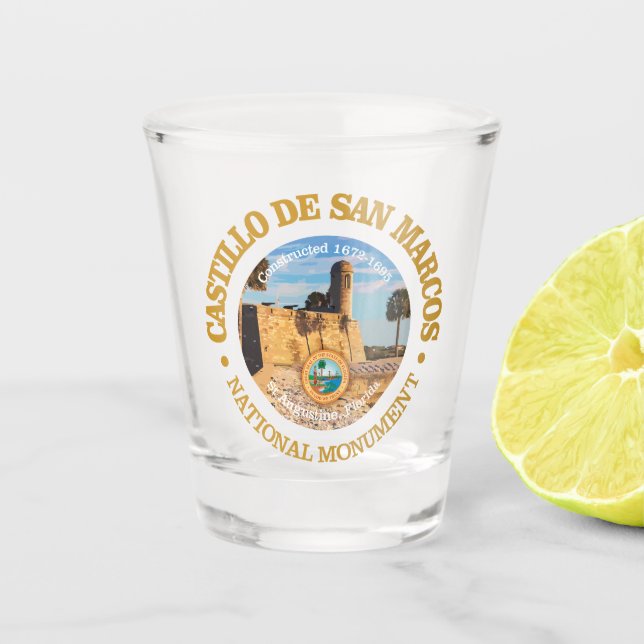 Castillo de San Marcos (NM) Shot Glass (Front)
