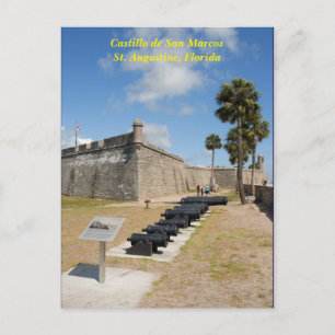 castillo de san marcos postcard