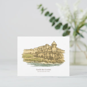 Castillo San Cristóbal – San Juan Postcard