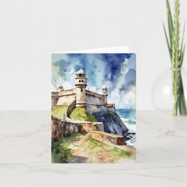 Castillo San Felipe San Juan Puerto Rico Card (Front)