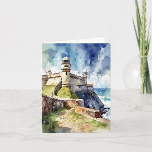 Castillo San Felipe San Juan Puerto Rico Card