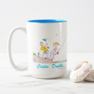 Castin' Doubts Two-Tone Coffee Mug