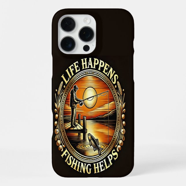 Casting Away the Worries iPhone Case (Back)