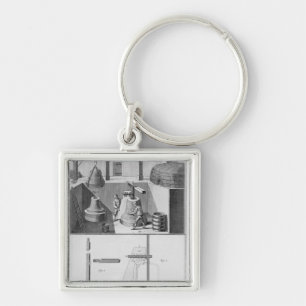 Casting bells, illustration from 'Encyclopaedia' Key Ring