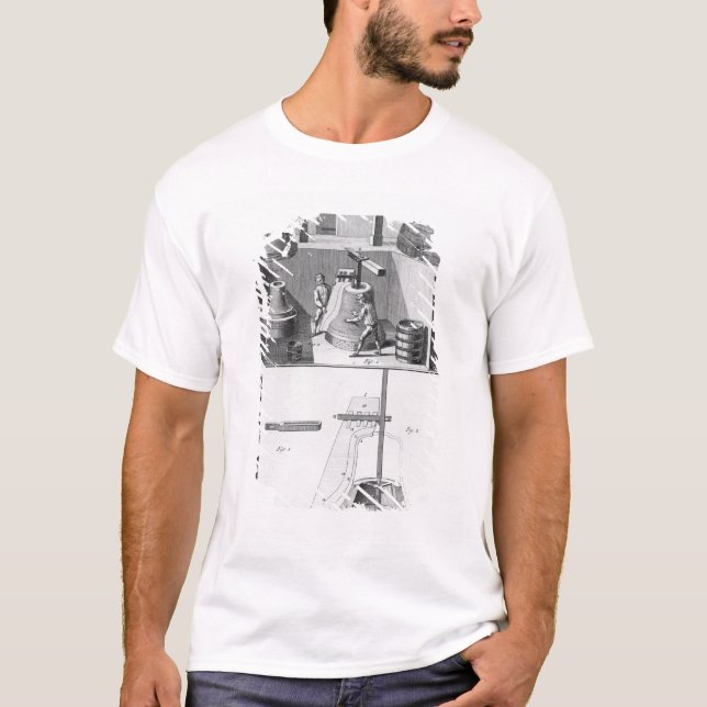 Casting bells, illustration from 'Encyclopaedia' T-Shirt (Front)