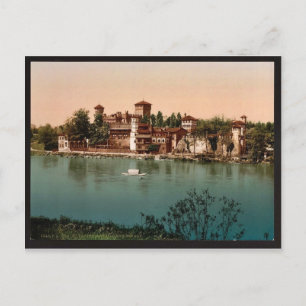 Castle and mediaeval market town, Turin, Italy vin Postcard