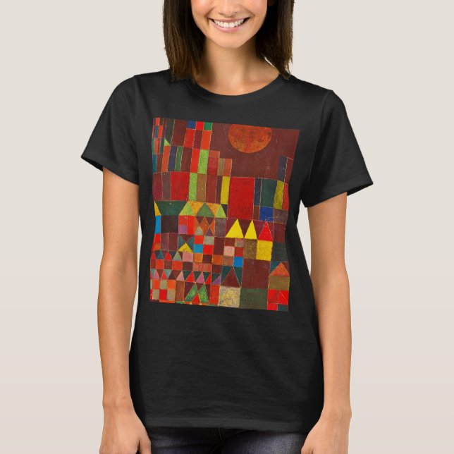 Castle and Sun, 1928 by Paul Klee T-Shirt (Front)