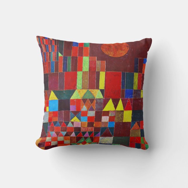 Castle and Sun, Paul Klee Cushion (Front)