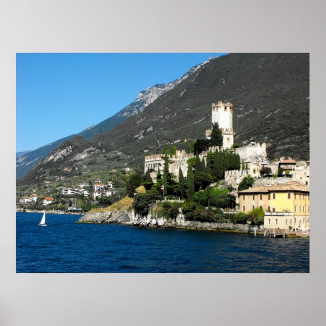 Castle at Malcesine at Lake Garda, Iyaly Poster (Front)