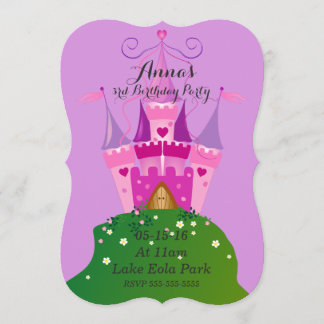 Castle Birthday Invitations