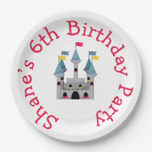 Castle Birthday Party Paper Plate