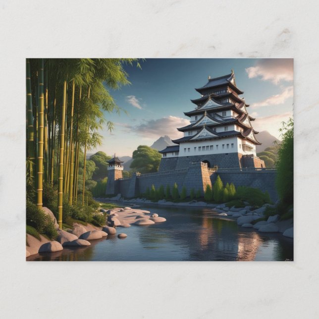 Castle by the Quiet River Postcard (Front)