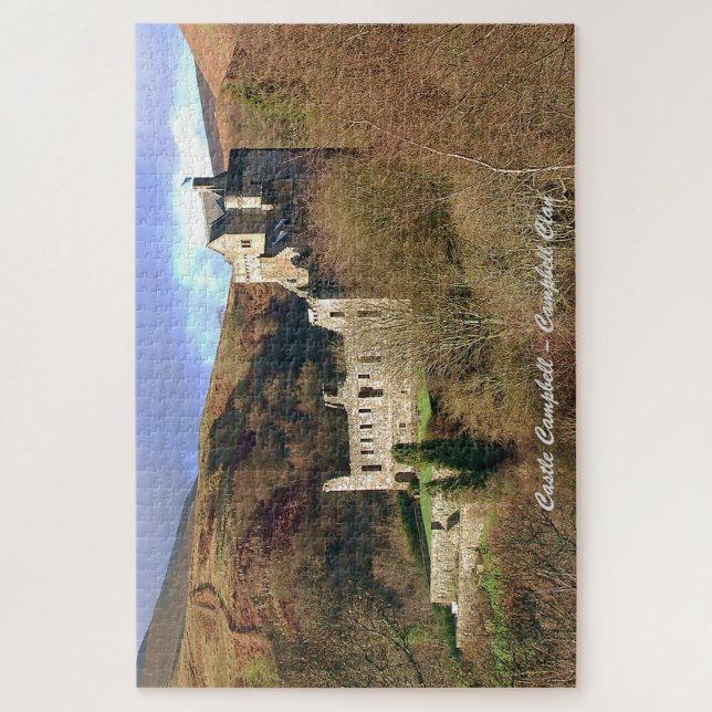 Castle Campbell – Scottish Campbell Clan Jigsaw Puzzle (Vertical)