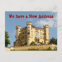 Castle Change of Address We Moved Postcards