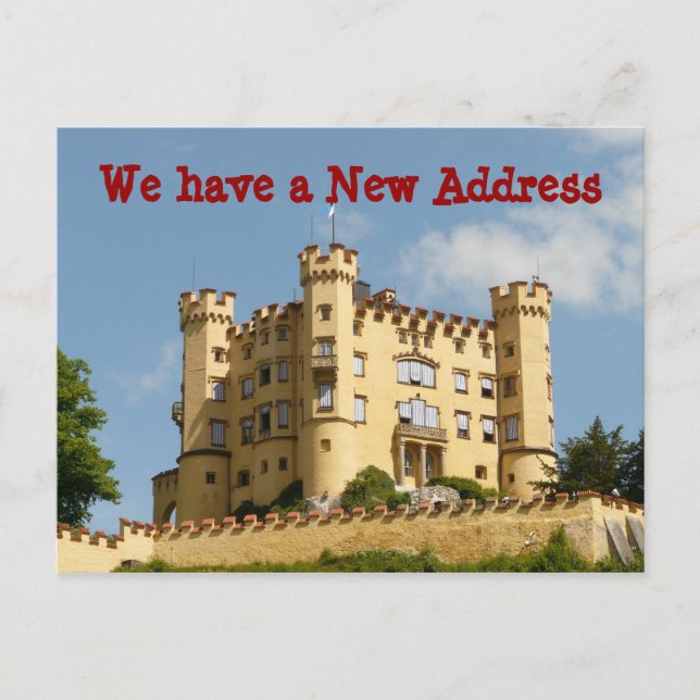 Castle Change of Address We Moved Postcards (Front)