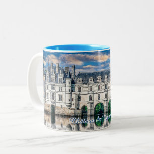Castle (chateau) de Chenonceau. France. Two-Tone Coffee Mug