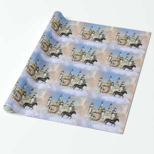Castle Clouds Fairy Tale Wrapping Paper