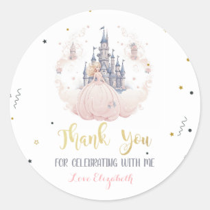 Castle Clouds Princess Fairytale  Classic Round Sticker
