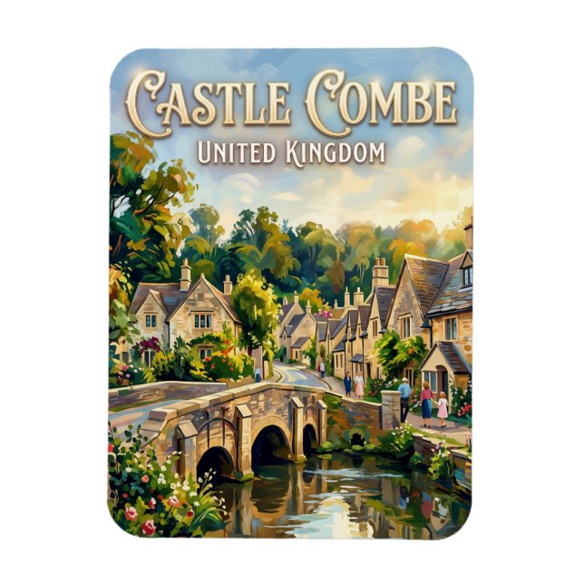 Castle Combe United Kingdom Magnet (Vertical)